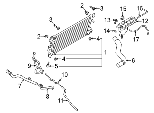 2021 Ford F-150 Return Hose, Lower Diagram for JL3Z-8A365-A