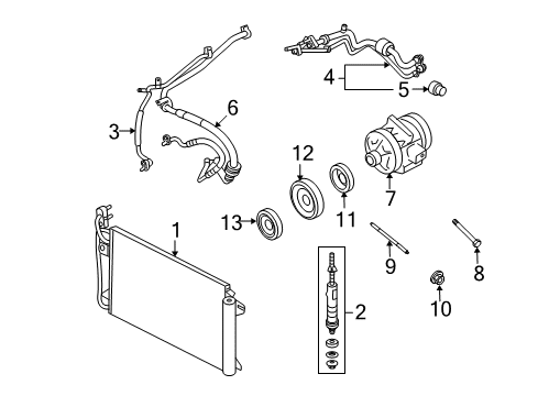 2011 Ford Fusion A/C Compressor Diagram 4 - Thumbnail