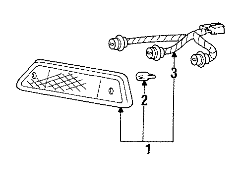 1992 Ford Bronco High Mount Lamps Diagram