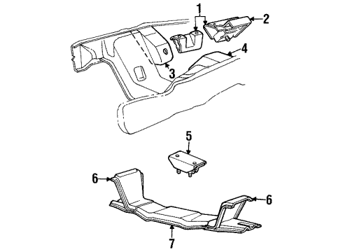 1992 Ford F-150 Engine & Trans Mounting Diagram 2 - Thumbnail