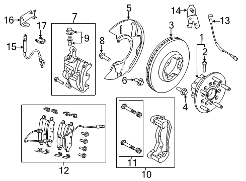 2017 Ford Transit-150 Front Brakes Diagram