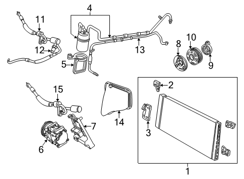 2000 Mercury Sable A/C Compressor Diagram 2 - Thumbnail