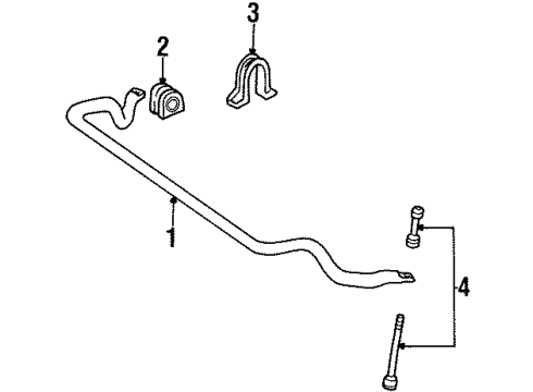 2000 Lincoln Navigator Stabilizer Bar & Components Diagram 2 - Thumbnail