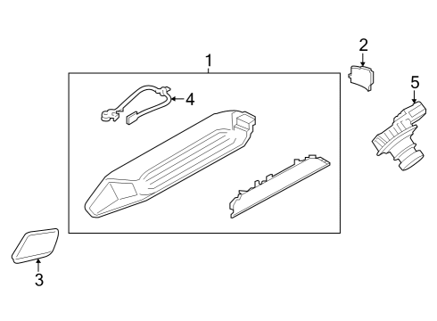 2024 Ford E-Transit High Mount Lamps Diagram