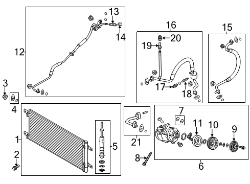 2013 Ford F-250 Super Duty A/C Compressor Diagram 2 - Thumbnail