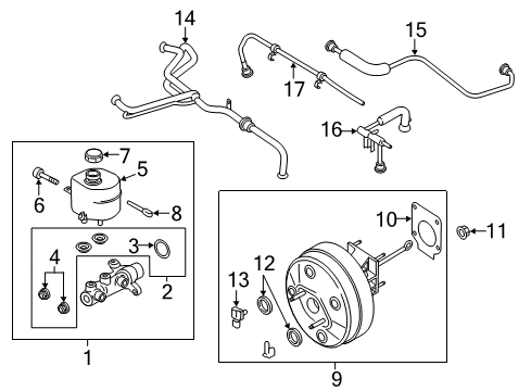 2019 Ford F-250 Super Duty Dash Panel Components Diagram 2 - Thumbnail