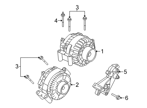 2009 Ford E-350 Super Duty Mount Bracket Diagram for 3C2Z-10A313-AA