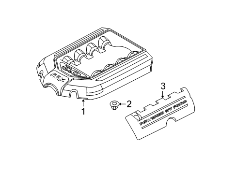 2013 Ford Mustang Engine Appearance Cover Diagram 2 - Thumbnail