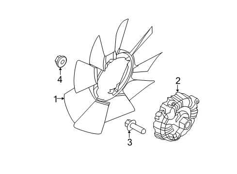 2013 Ford F-250 Super Duty Cooling Fan Diagram 2 - Thumbnail