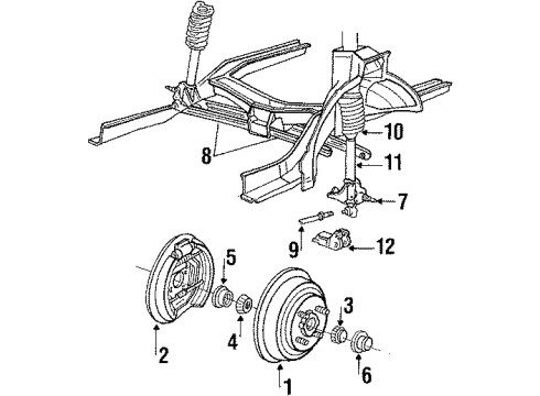 1985 Mercury Topaz Rear Brakes Diagram