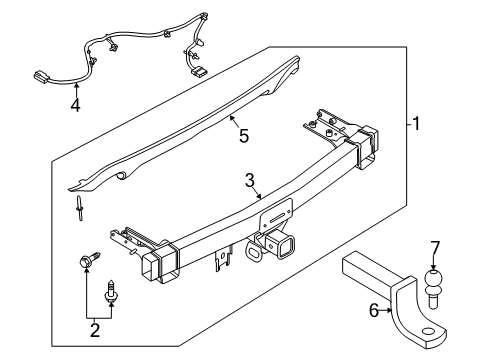 2024 Ford Escape Trailer Hitch Components Diagram