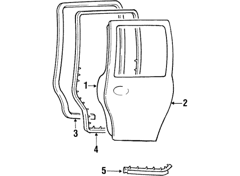 1999 Lincoln Navigator Door & Components Diagram 2 - Thumbnail