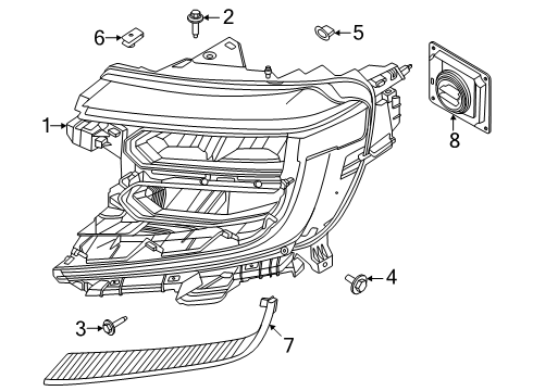 2025 Ford Expedition Processor - Lighting Control Diagram for ML3Z-13C788-C
