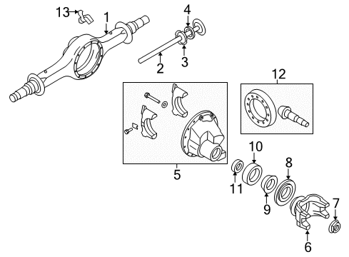 Axle Shaft, Rear Passenger Side Diagram for 3C3Z-4234-AA