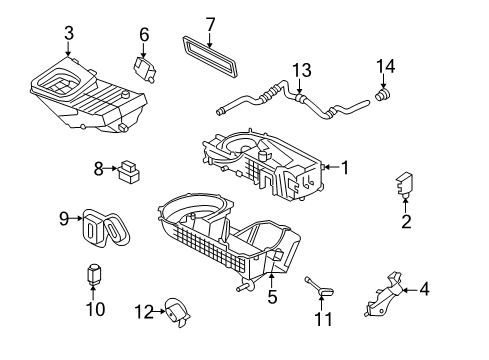 2006 Ford Five Hundred Blower Motor & Fan Diagram 2 - Thumbnail
