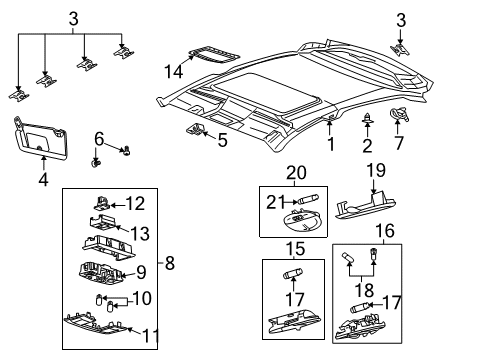 2011 Ford Focus Switch Cover, Charcoal Black/Gray, Upper Diagram for AE9Z-19K357-BA