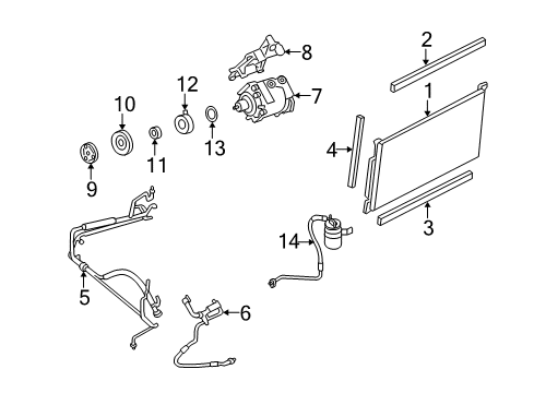 2006 Ford Freestyle A/C Compressor Diagram