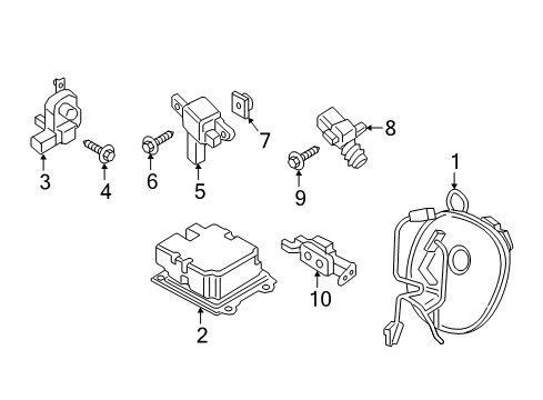 2018 Lincoln Continental Cover And Contact Plate Assembly Diagram for EG9Z-14A664-M