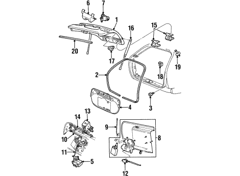 1998 Ford Taurus Lift Gate Diagram