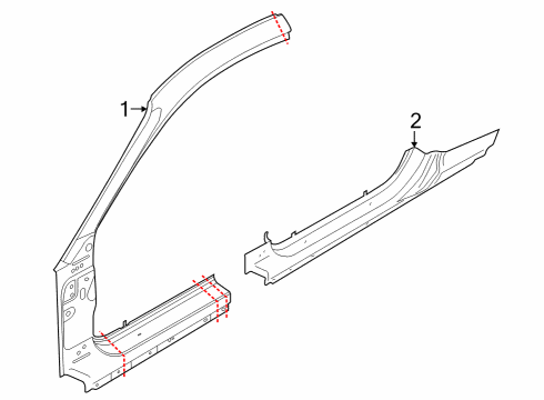 2025 Ford Mustang Aperture Panel Diagram 2 - Thumbnail