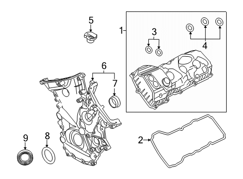 2025 Ford F-150 Valve & Timing Covers Diagram 3 - Thumbnail