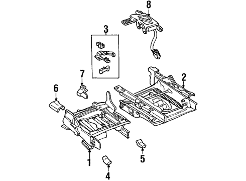 2002 Mercury Grand Marquis Tracks & Components Diagram 2 - Thumbnail