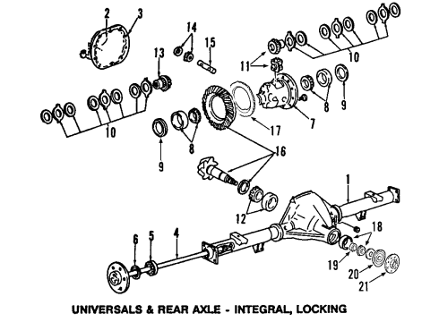 2008 Ford F-150 Differential - Rear Diagram