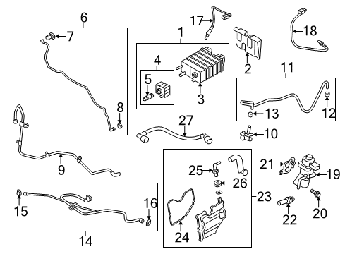 2016 Ford Escape Reservoir Assembly Diagram for GU5Z-9D653-G