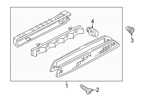 2012 Ford Escape High Mount Lamps Diagram