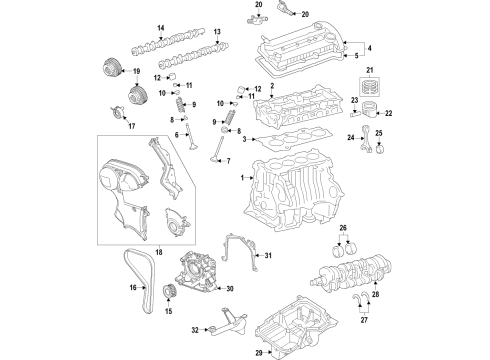 2018 Ford Fiesta Camshaft & Timing Diagram