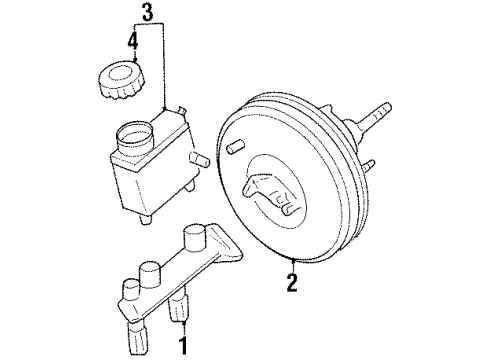 1999 Mercury Tracer Dash Panel Components Diagram