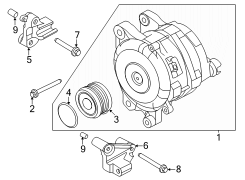 2025 Ford Explorer Alternator Diagram 2 - Thumbnail
