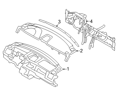 2013 Lincoln MKS Instrument Panel Diagram