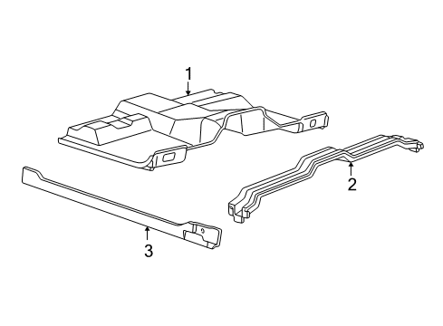 2001 Ford Expedition Center Crossmember, Front Diagram for F85Z7810624AA