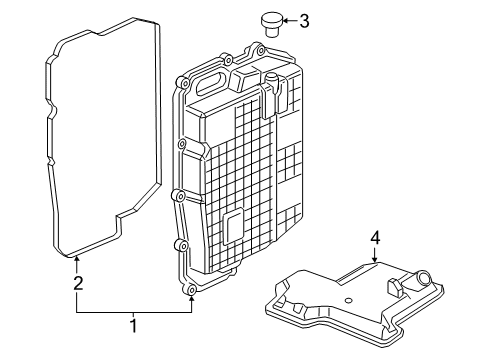2019 Ford Transit Connect Case & Related Parts Diagram