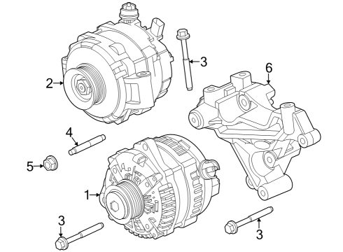 2023 Ford F-350 Super Duty Alternator Diagram 4 - Thumbnail