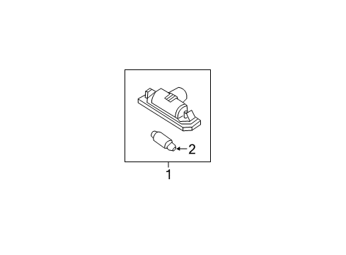2012 Lincoln MKZ Bulbs Diagram 11 - Thumbnail