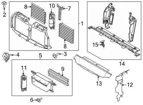2025 Ford F-150 Splash Shields Diagram 2 - Thumbnail