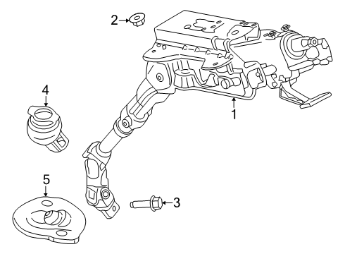 2025 Ford Transit-150 Steering Column Assembly Diagram