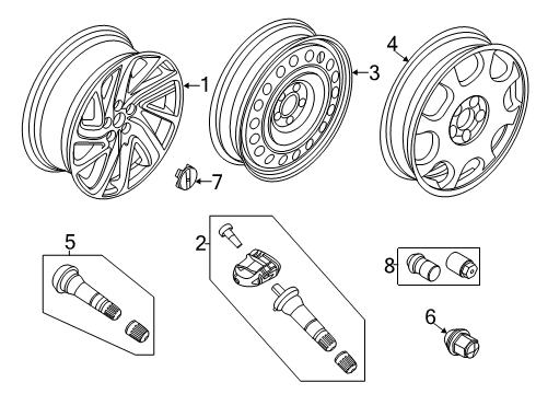 2024 Lincoln Aviator Wheels Diagram 2 - Thumbnail