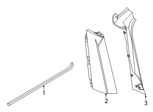2025 Lincoln Navigator Exterior Trim - Quarter Panel Diagram