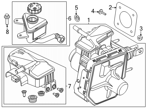 2025 Lincoln Aviator Gasket Diagram for R1MZ-2B022-A