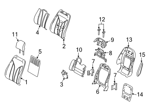 2021 Lincoln Nautilus Side Shield, Passenger Side Diagram for KA1Z-58654A82-AB