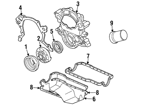 1990 Lincoln Town Car Engine Parts Diagram