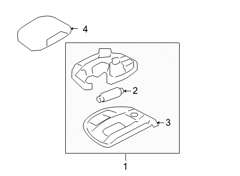 2008 Ford F-150 Interior Lamps Diagram 3 - Thumbnail