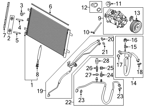2019 Ford F-150 A/C Compressor Diagram 6 - Thumbnail
