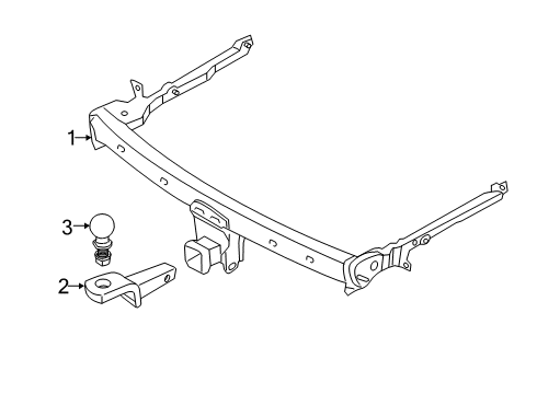 2024 Lincoln Corsair Trailer Hitch Components Diagram