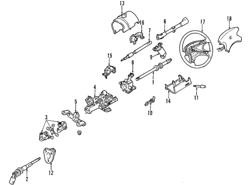 2000 Mercury Villager Steering Column Diagram