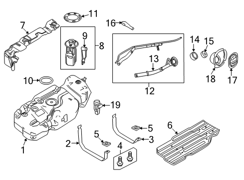2009 Ford Expedition Fuel Pump Diagram for 9L1Z-9H307-D
