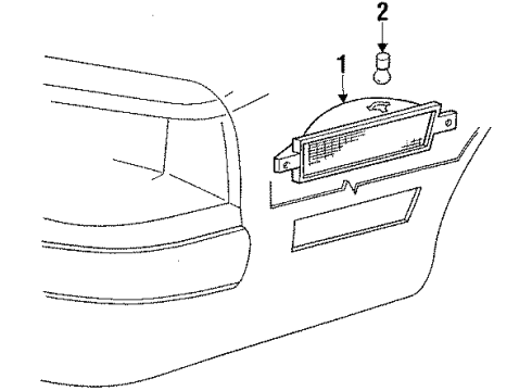 1988 Ford Thunderbird Corner Lamps Diagram